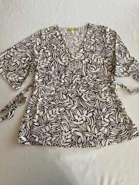 Sigrid Olsen Wrap Style Top Size M